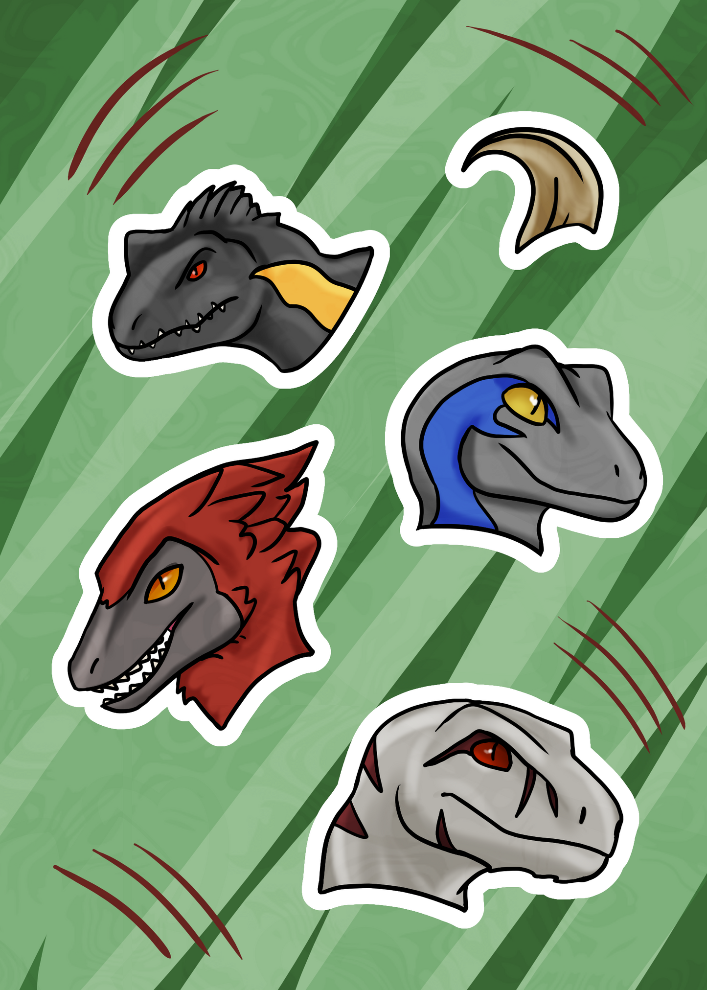 Raptors Sticker Sheet